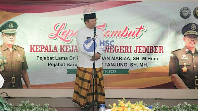 Bupati Hendy di Sertijab Kajari: Kita Wujudkan Jember Kota Literasi Hukum Nasional Bersama-sama